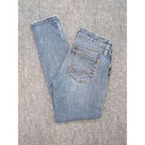 Silver Jeans Co Boyfriend Denim Jeans‎ Distressed Women's 26 Preppy
